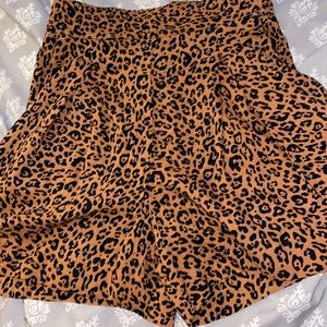 H&M leopard print flowy shorts